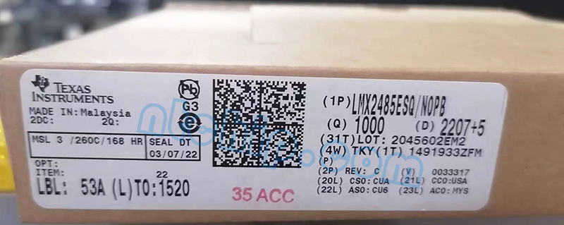 One Box of LMX2485ESQ/NOPB